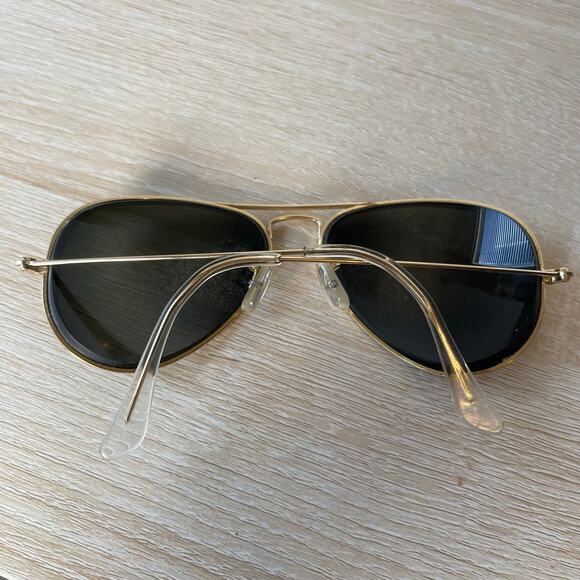 Vintage B&L Ray-Ban USA LIC Aviators Sunglasses Gold FRAMES 58-16 Excellent Cond - Picture 2 of 7